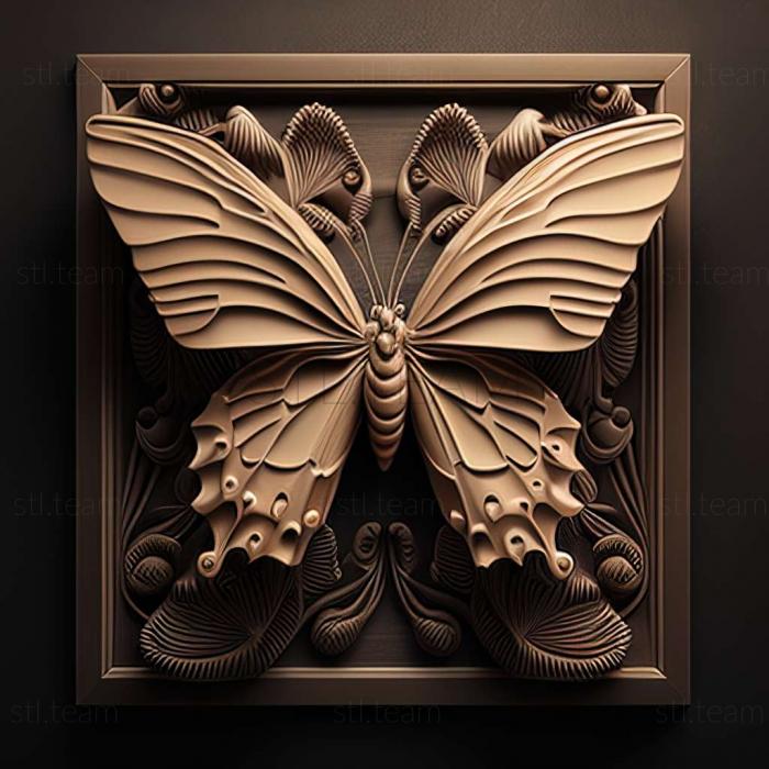 3D модель Papilio troilus (STL)